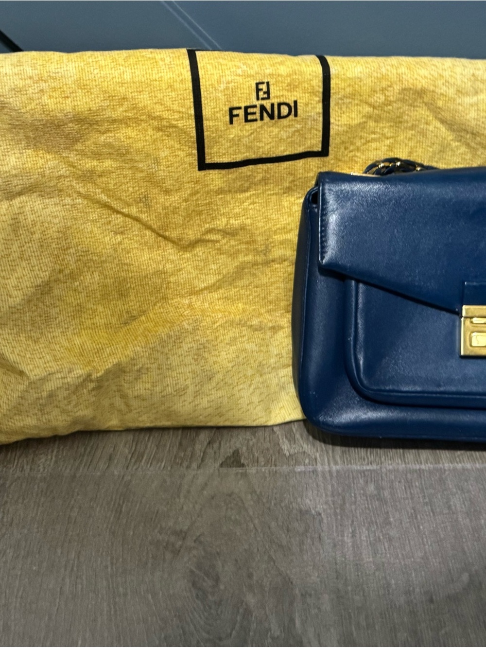Fendi Baguette Celeste Blue(2013) Authentic Designer Bag with original dust bag